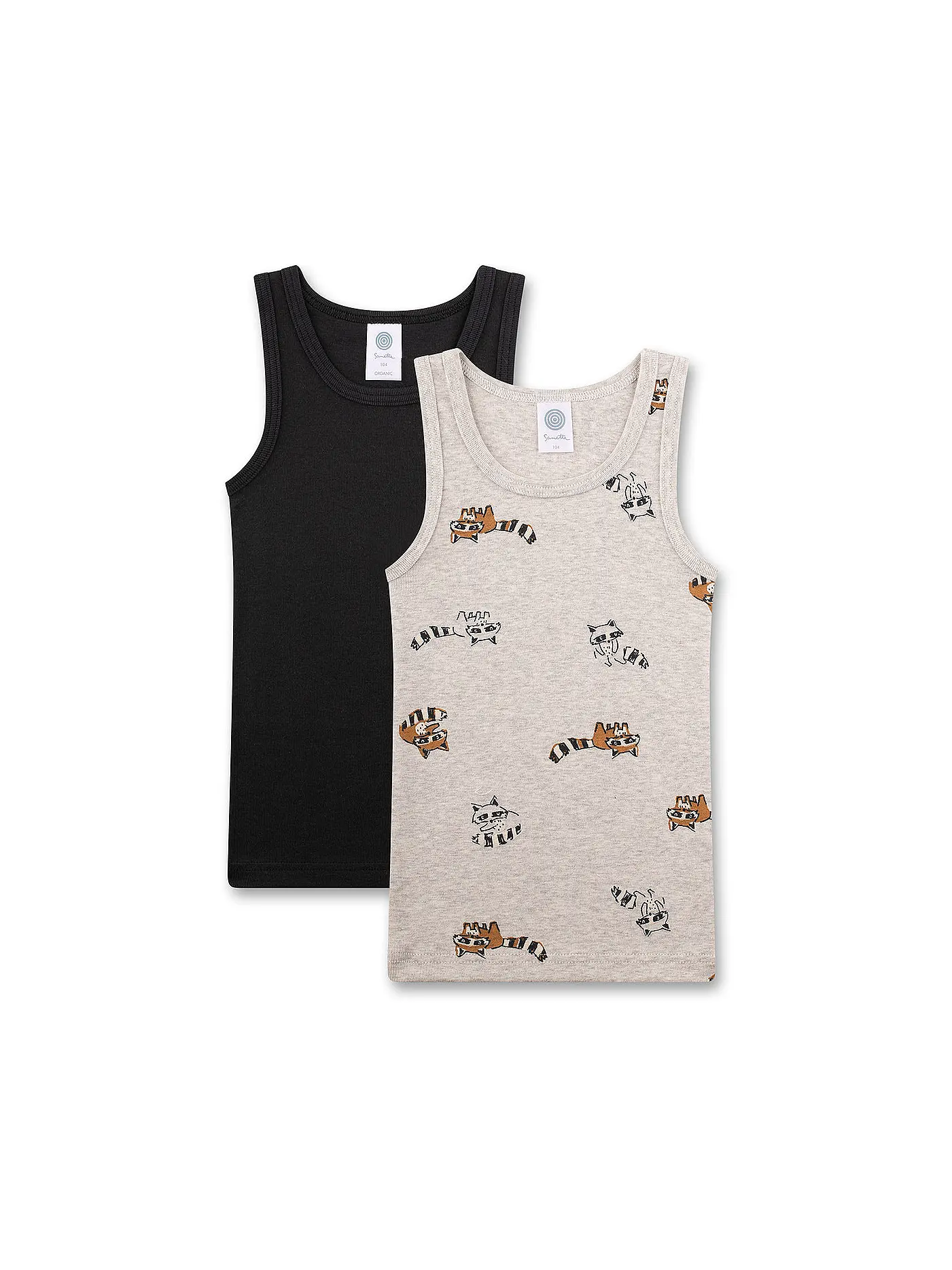 SANETTA | Jungen Top 2er Pkg. nature mel | 